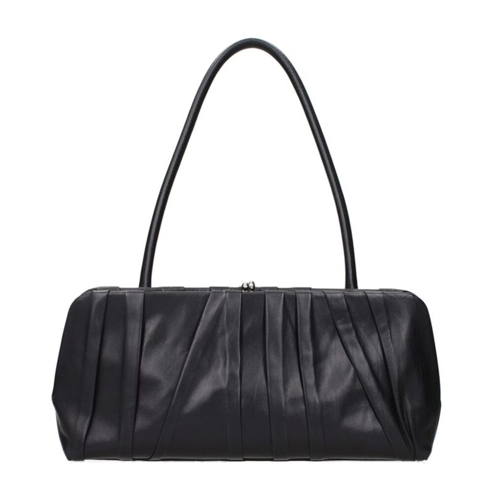 Jil Sander Black Leather Shoulder Women's Bag